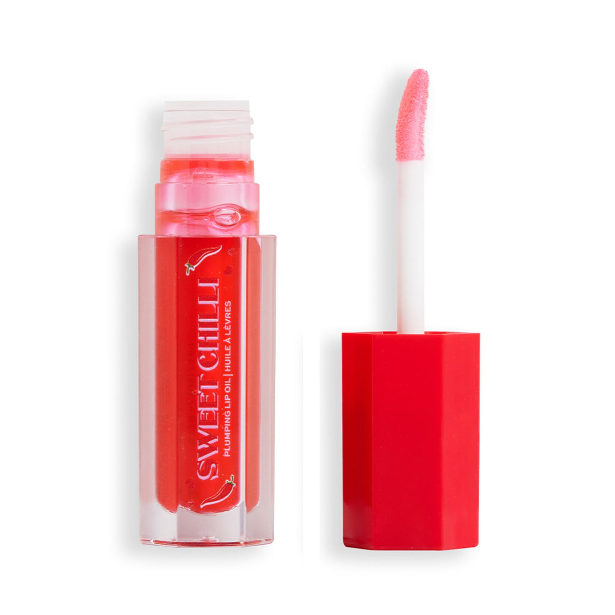 Makeup Revolution Heart Revolution Sweet Chilli Plumping Lip Oil - Red | Grocsy