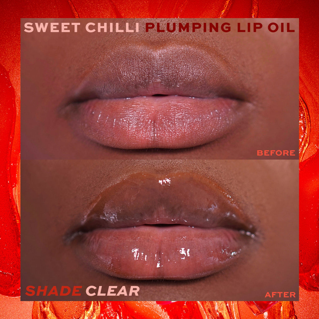 Makeup Revolution Heart Revolution Sweet Chilli Plumping Lip Oil - Clear | Grocsy