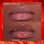Makeup Revolution Heart Revolution Sweet Chilli Plumping Lip Oil - Clear | Grocsy