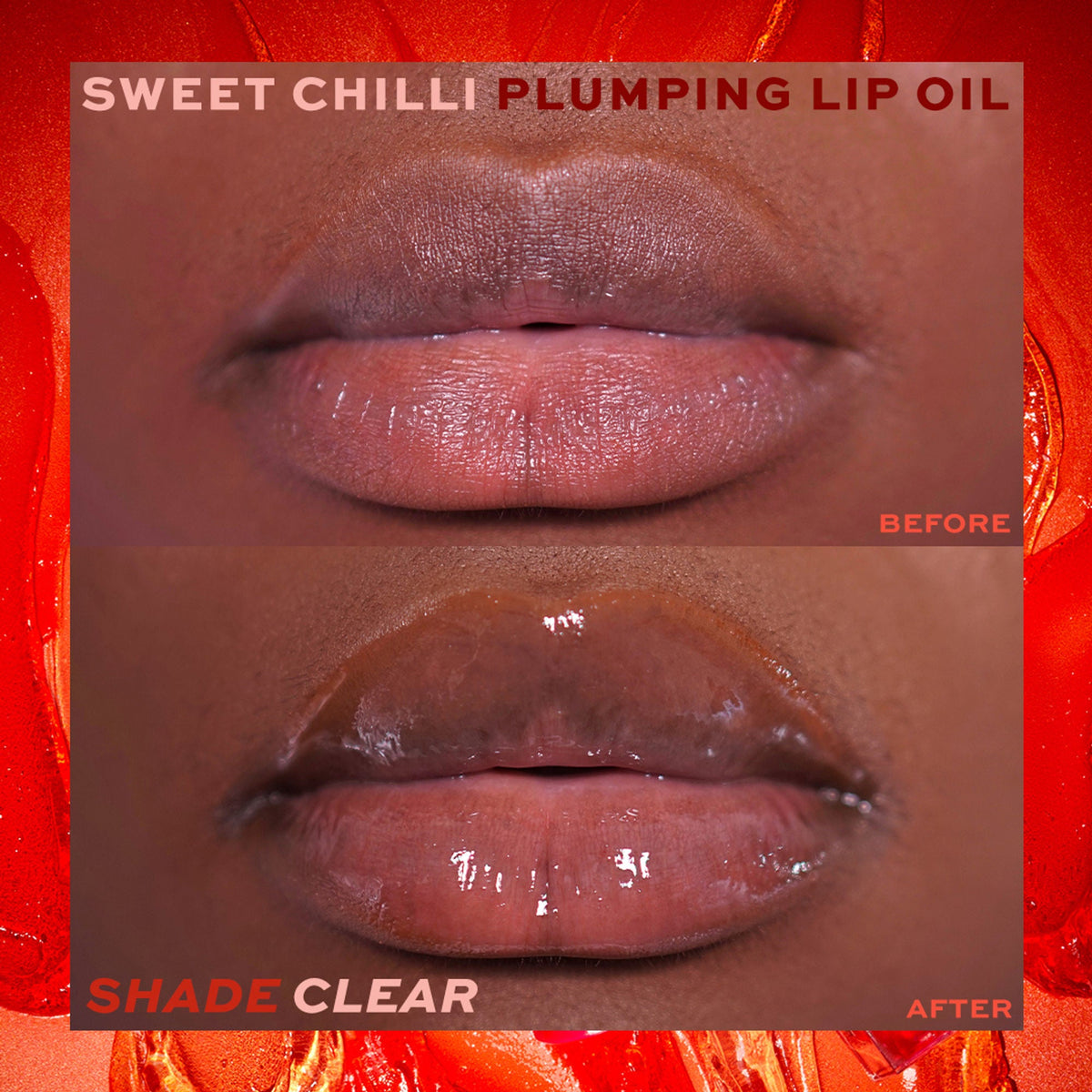 Makeup Revolution Heart Revolution Sweet Chilli Plumping Lip Oil - Clear | Grocsy