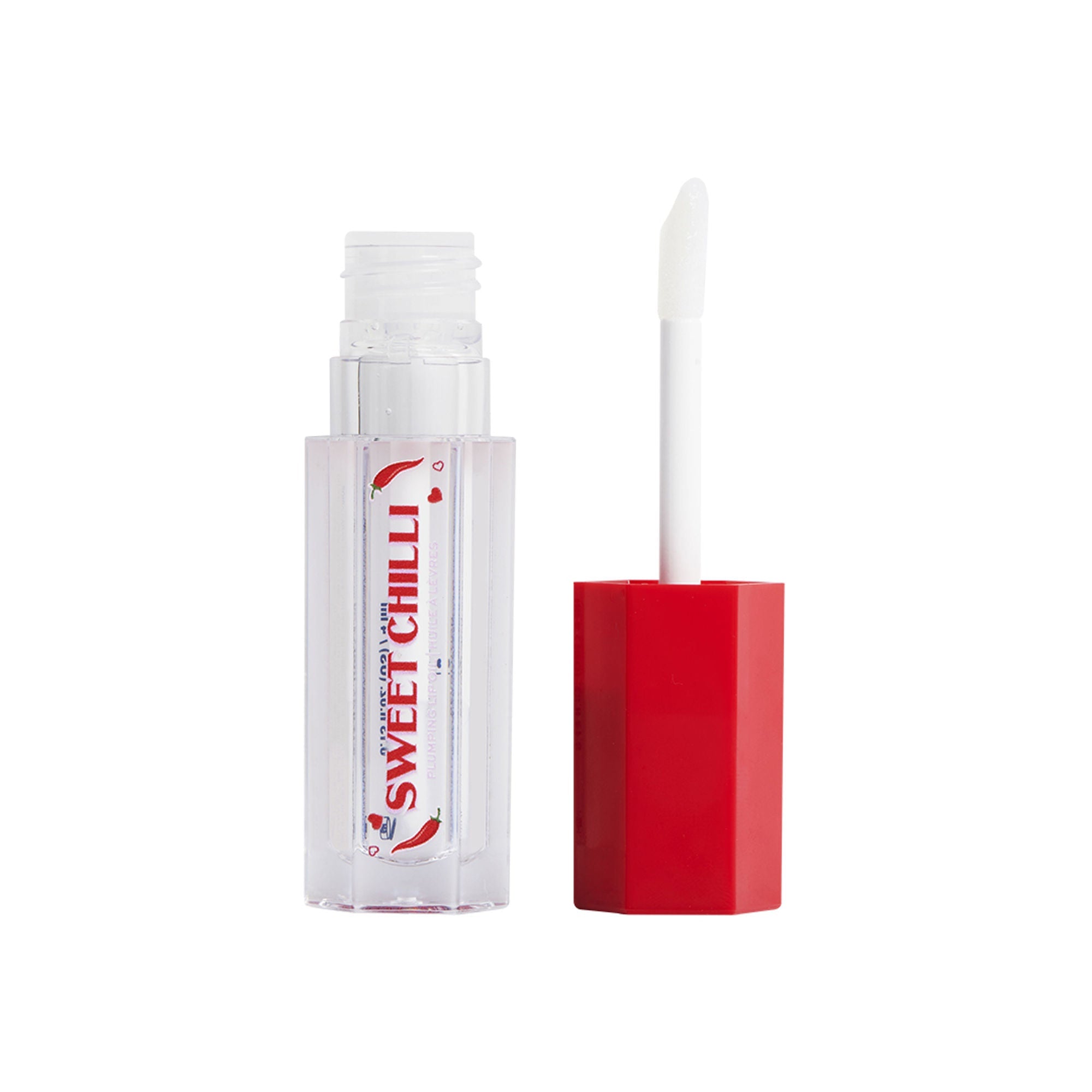 Makeup Revolution Heart Revolution Sweet Chilli Plumping Lip Oil - Clear | Grocsy