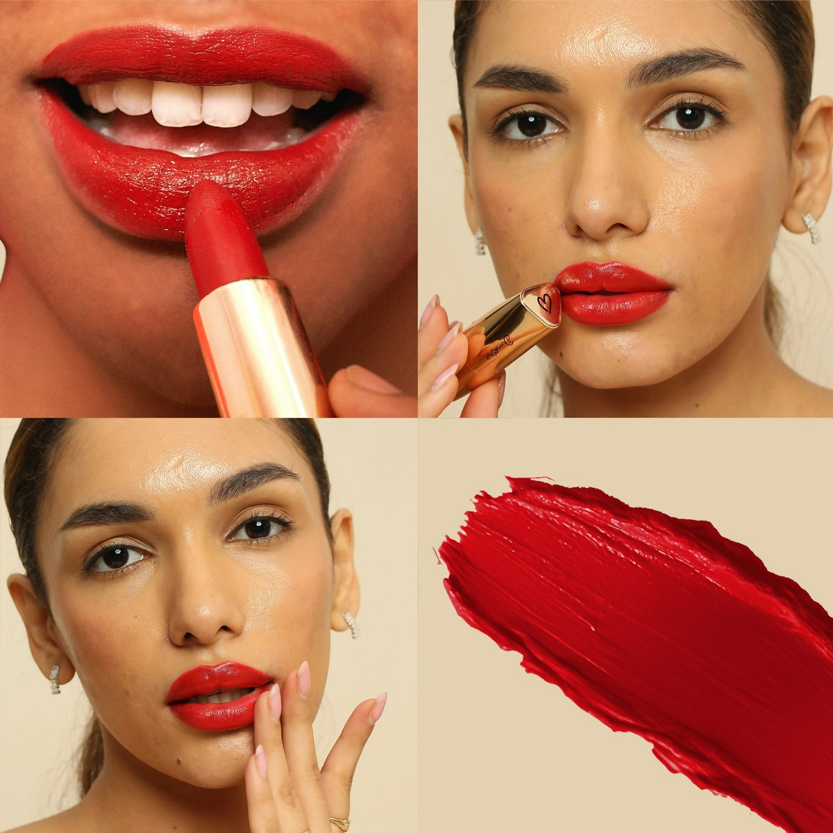 Dunamiss Dona Red Sheen Satin Lipstick | Grocsy