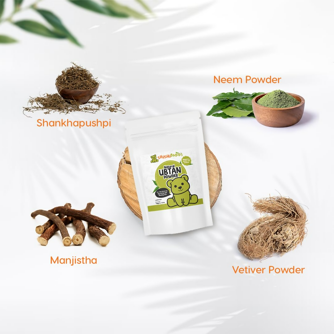 ShuShu Babies Ayurvedic Ubtan Powder (under 0-3 Years Baby) | Grocsy