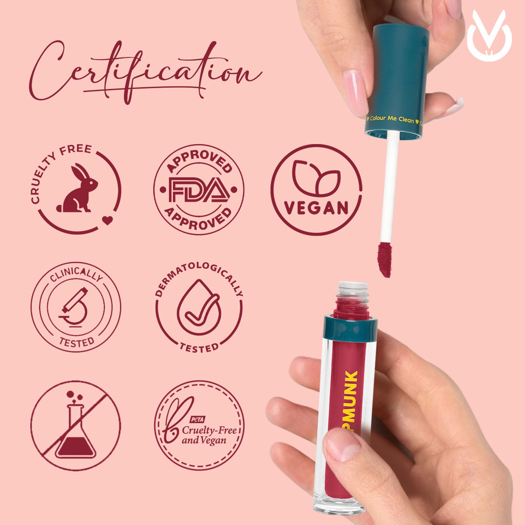 CHIPMUNK Lip It Right Liquid Matte Lipstick - 64 Effortless | Grocsy