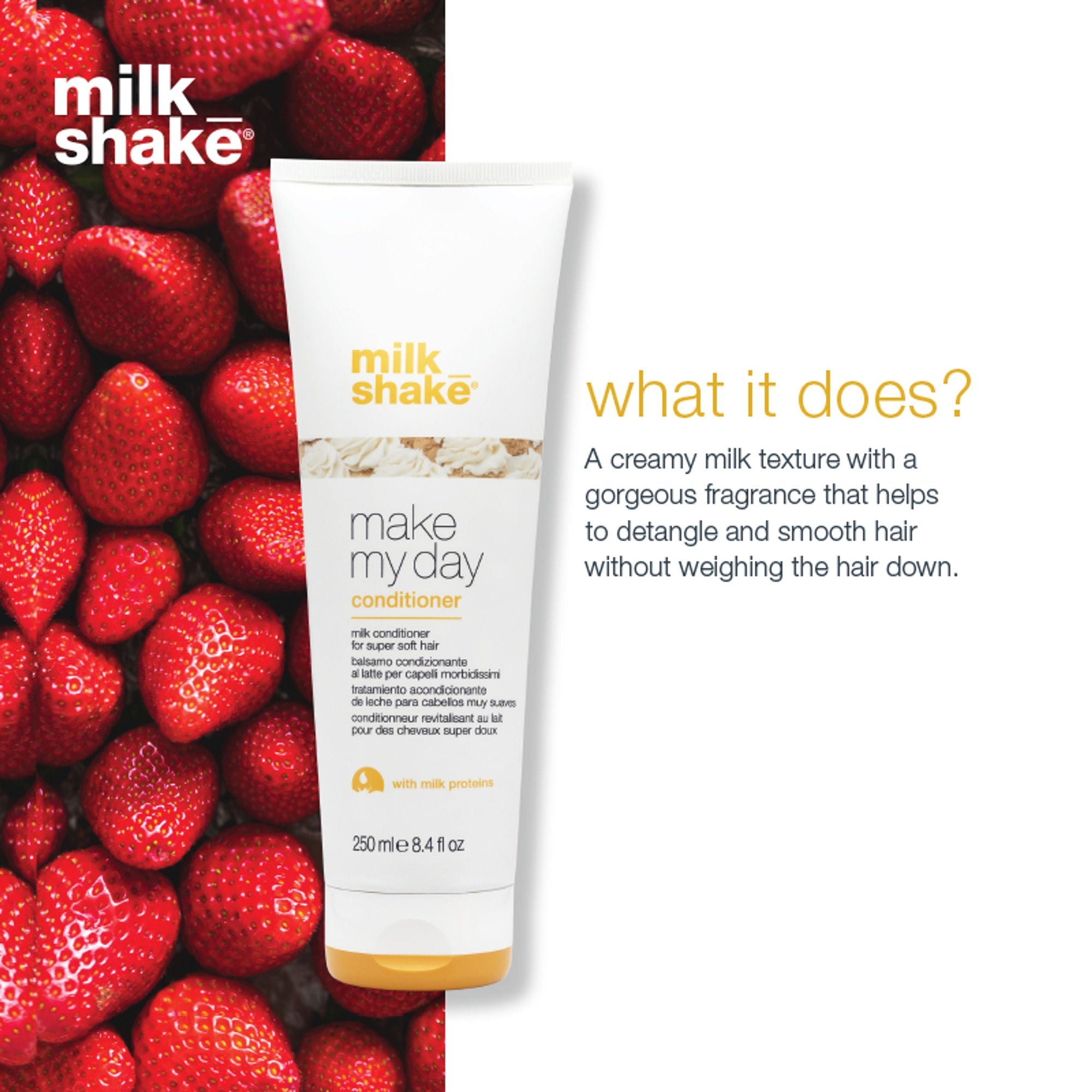 Milkshake Make My Day Conditioner For Soft, Silky & Manageable Hair | Grocsy