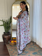 The52 Women Embroidery Work with Rayon Fabric Straight Kurta, Pant and Dupatta Set | Grocsy