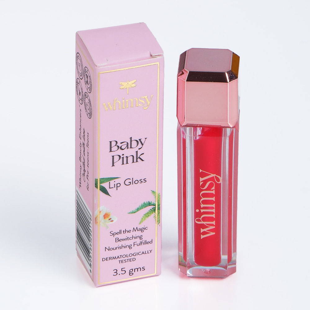 Whimsy Beauty Safe & Organic Non-Sticky Lip Gloss For Teen And Preteen Girls (Baby Pink) | Grocsy