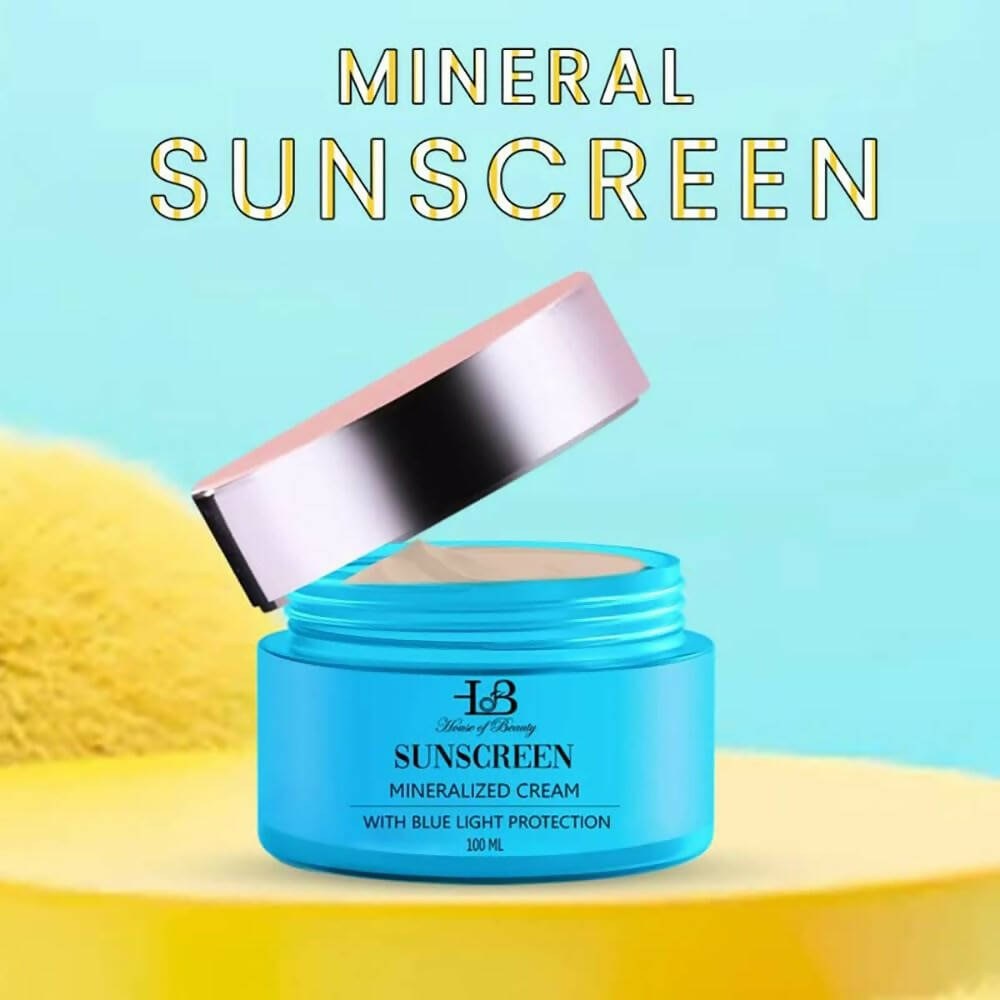 House Of Beauty Mineral Sunscreen With Blue Light Protection | Grocsy