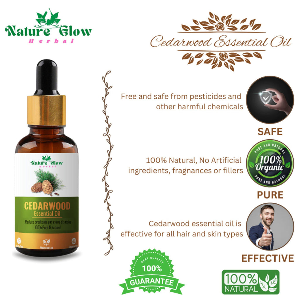 Nature Glow Herbal Cedarwood Essential Oil | Grocsy