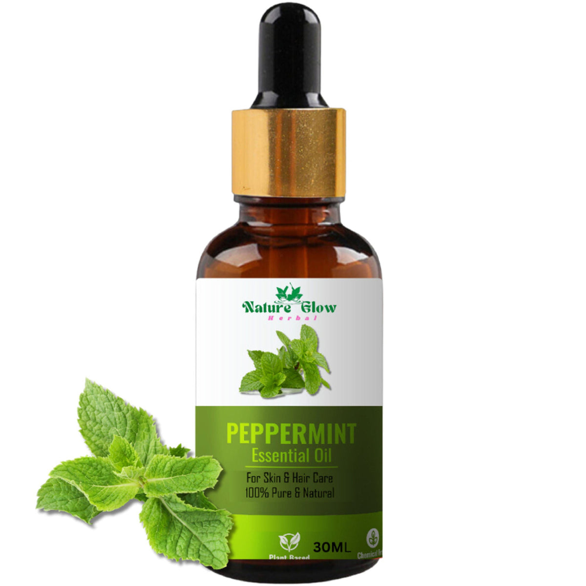Nature Glow Herbal Peppermint Essential Oil | Grocsy