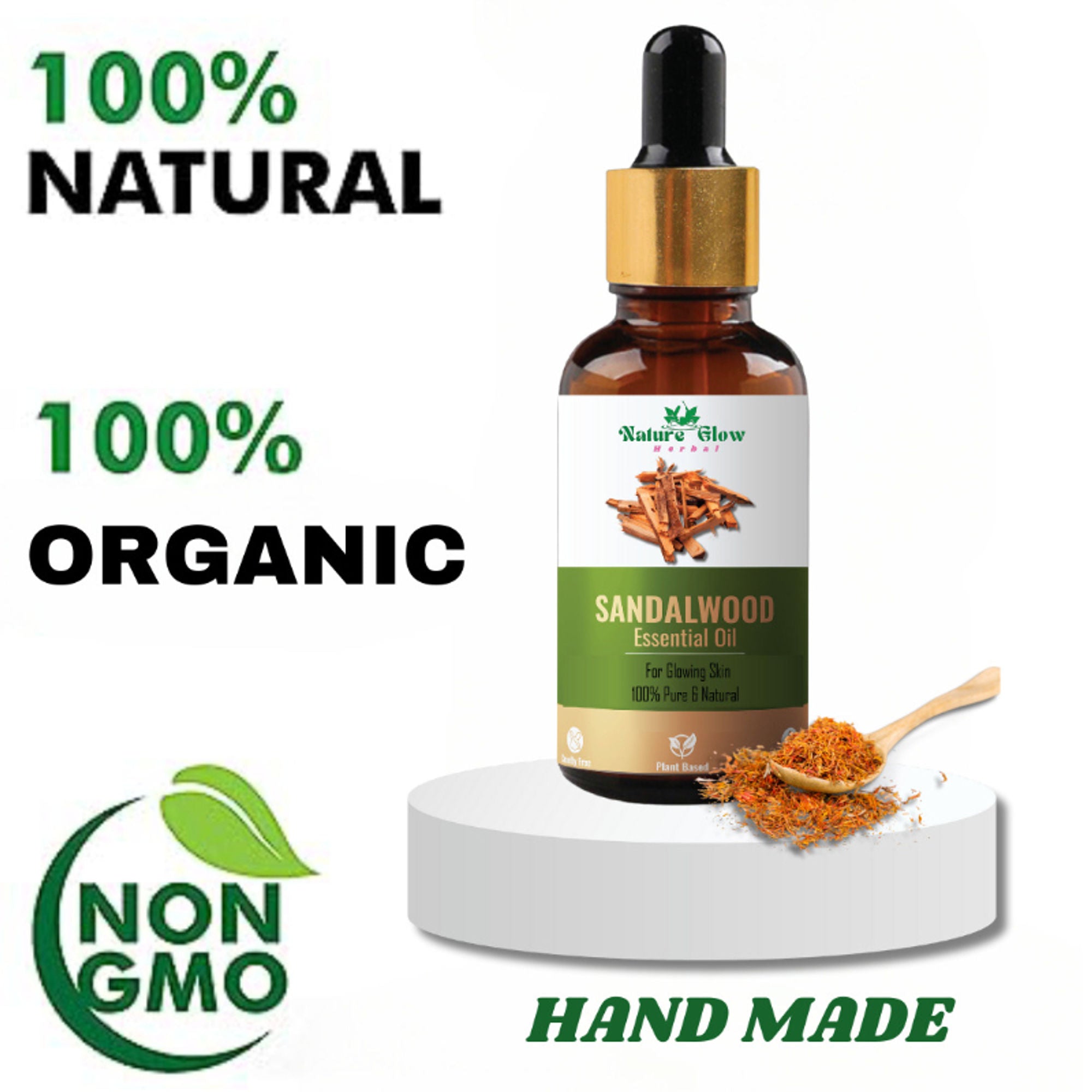 Nature Glow Herbal Sandalwood Essential Oil | Grocsy