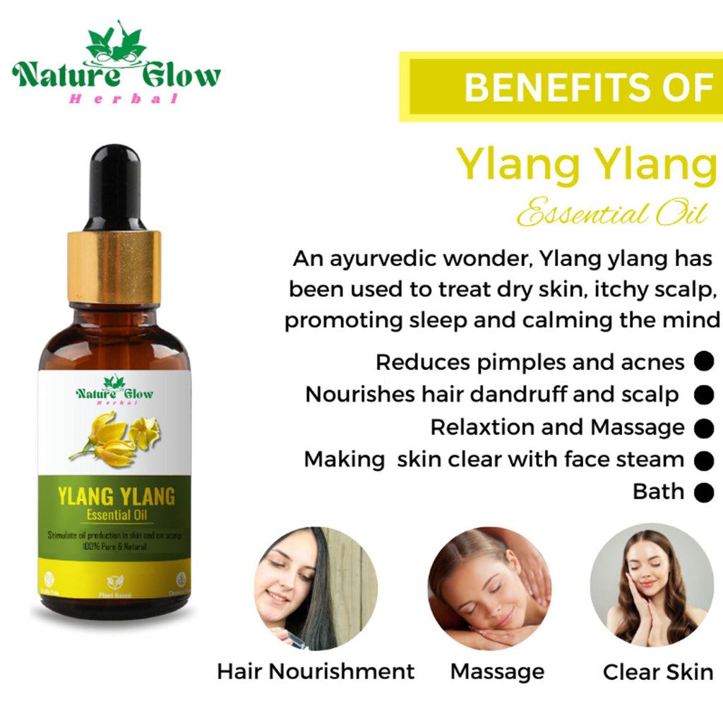 Nature Glow Herbal Ylang Ylang Essential Oil | Grocsy