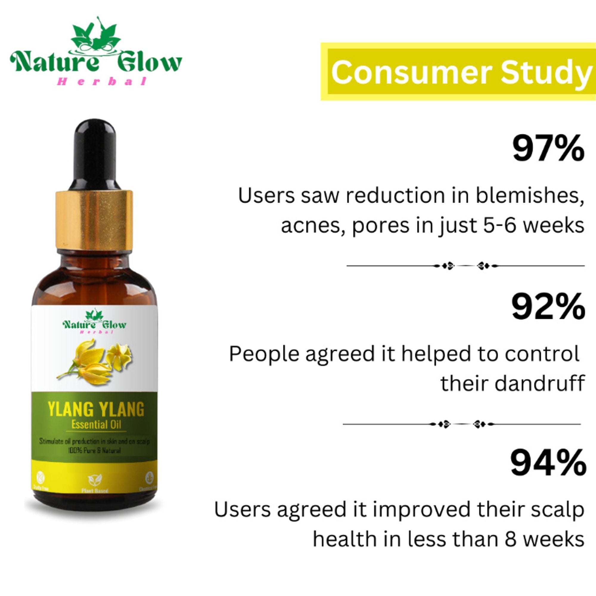 Nature Glow Herbal Ylang Ylang Essential Oil | Grocsy