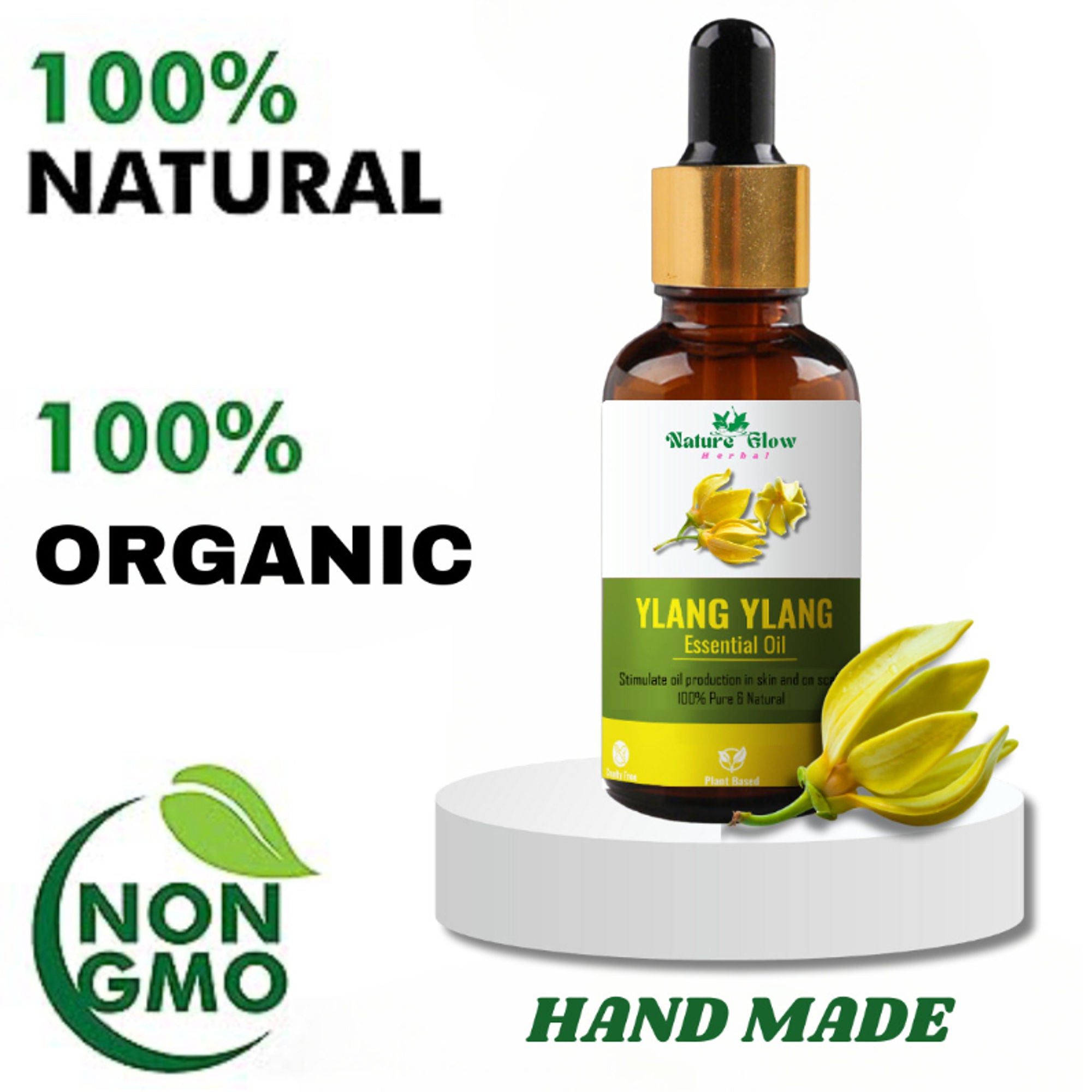 Nature Glow Herbal Ylang Ylang Essential Oil | Grocsy