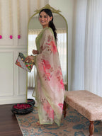The52 Beautiful Women's Rayon Fabric Straight Kurta, Pant and Dupatta Set | Grocsy