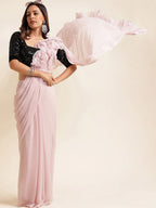 kasee Floral Embellished Georgette Saree | Grocsy