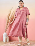 Sztori V-Neck Straight Kurta With Trouser | Grocsy