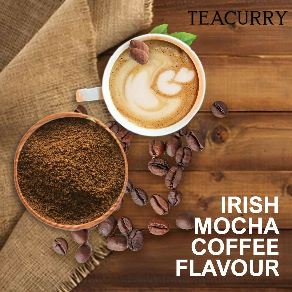 Teacurry Irish Mocha Instant Coffee - Arabica Freeze Dried Coffee for Instant Hot & Cold Coffee | Grocsy