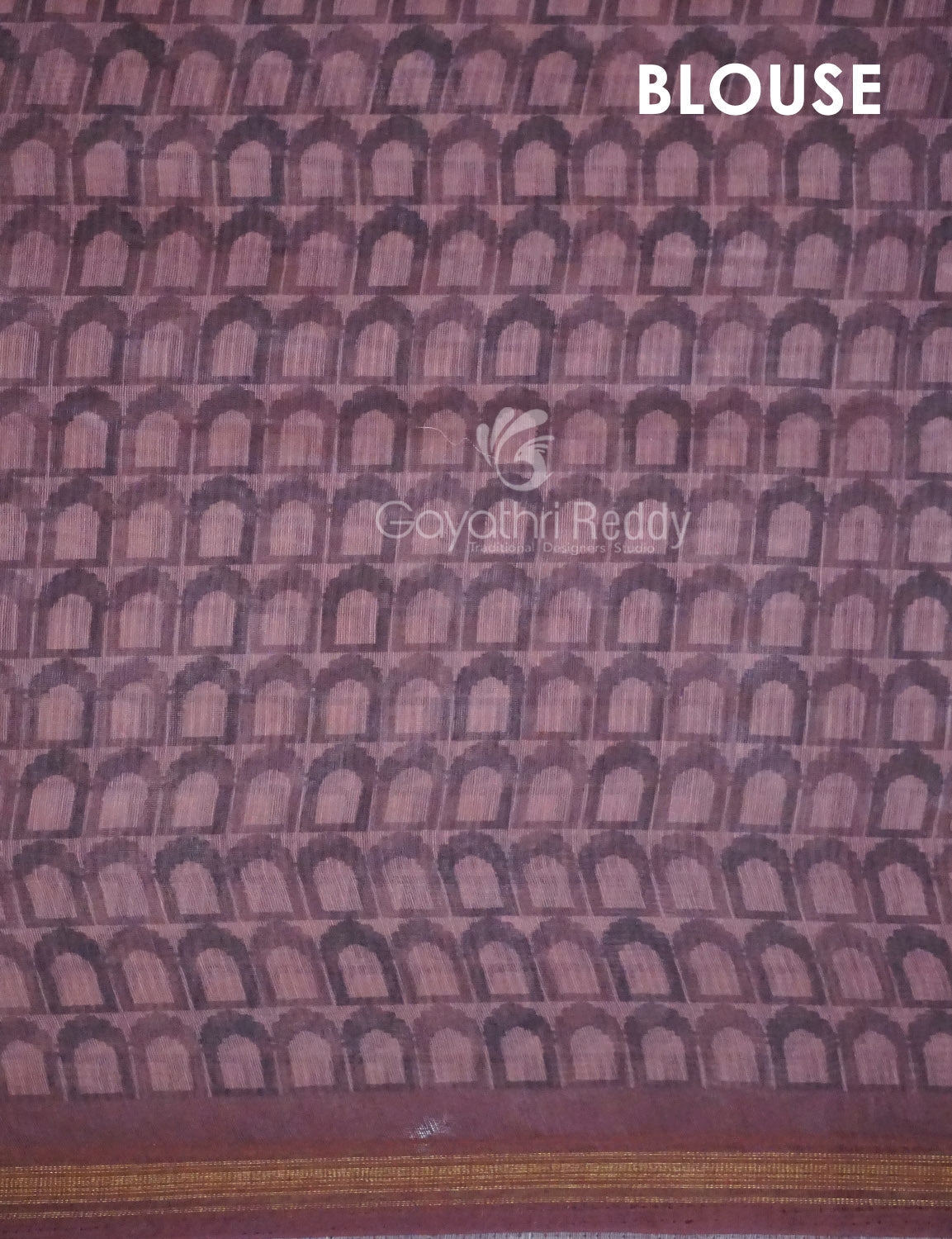Shades of Light Peach And Onion Colour Shibori Print Semi Chanderi Saree By Gayathri Reddy Designer Studio | Grocsy