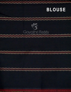 Kalanetha Black Coloured Pure Narayanpet Cotton Saree By Gayathri Reddy Designer Studio | Grocsy