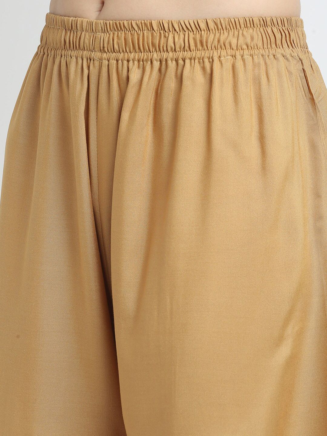 TAG 7 Women Pack of 2 Maroon & Beige Solid Wide-Leg Palazzos | Grocsy
