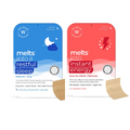 Wellbeing Nutrition Melts Restful Sleep & Instant Energy Oral Strips Combo | Grocsy