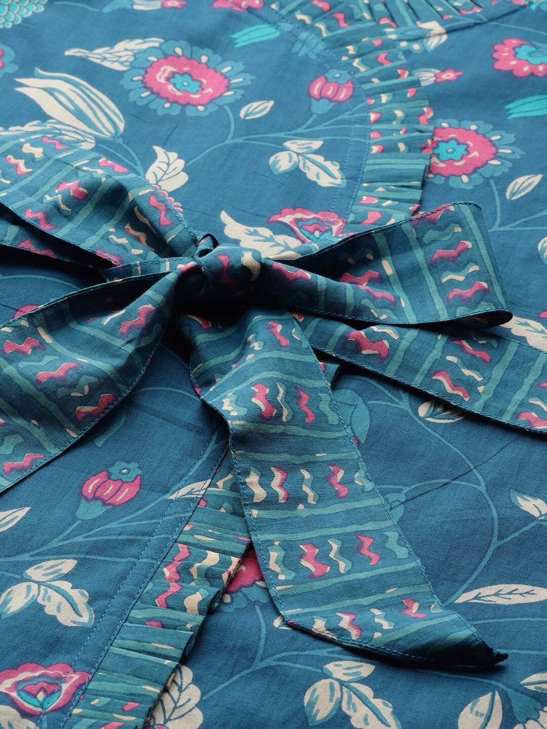 InWeave Blue Kalamkari Co Ord Set | Grocsy