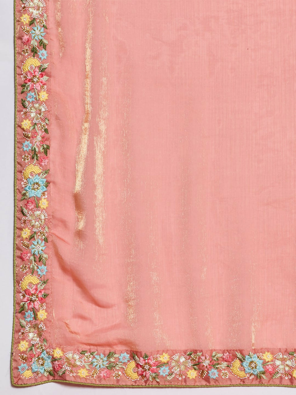 Teeya Creation New Stylish Trendy Party Wear Saree-Peach | Grocsy