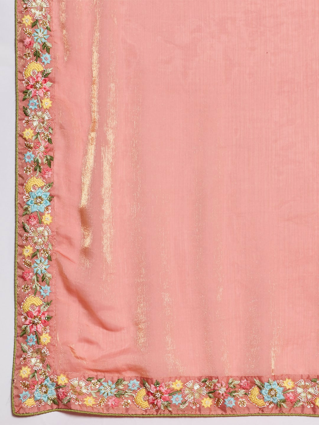 Teeya Creation New Stylish Trendy Party Wear Saree-Peach | Grocsy