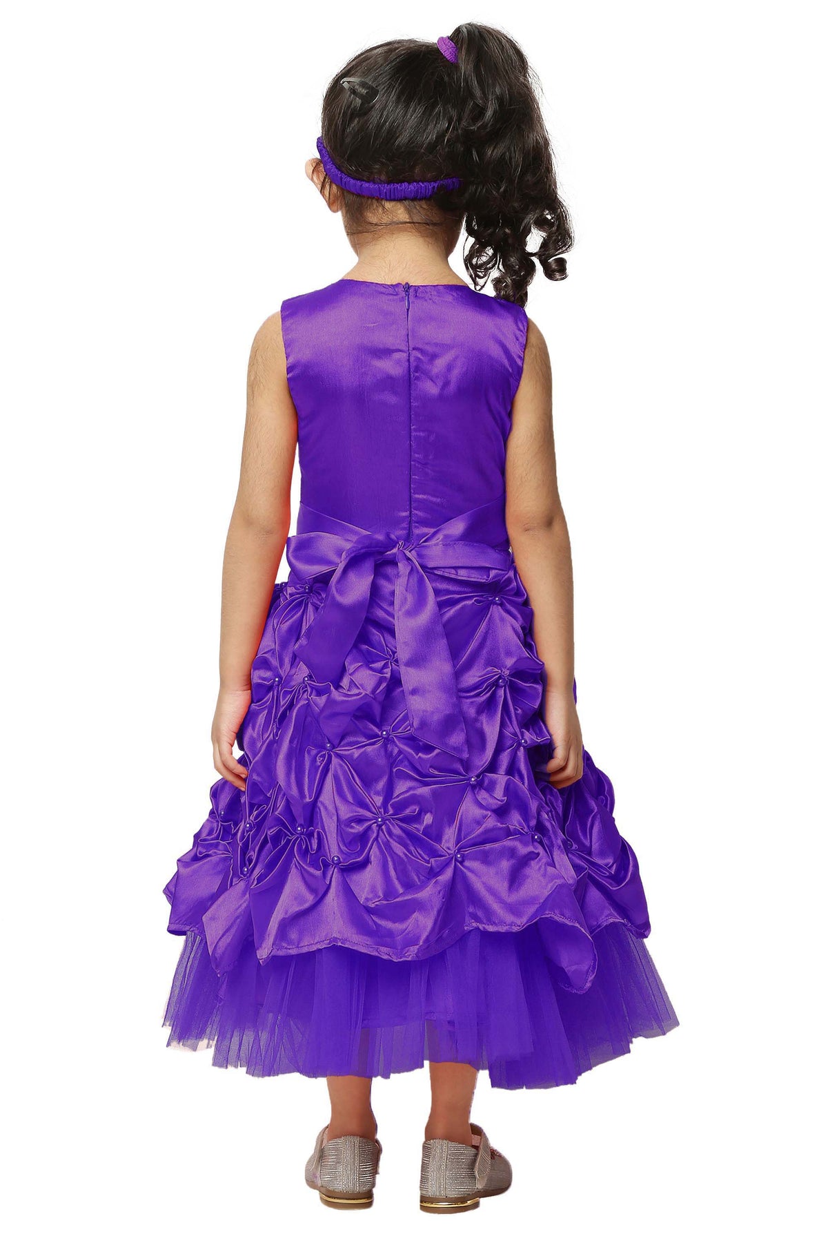 Asmaani Kids Party Wear Stylish Dresses, Perfect for Parties, Functions & Vacations - Purple | Grocsy