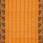 Exclusive Collection 100% Pure Cotton Orange Tant Saree With Hand Weaving Work | Grocsy