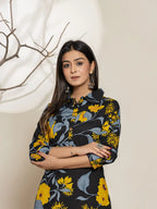 Yufta Black Cotton Co-Ord Set | Grocsy