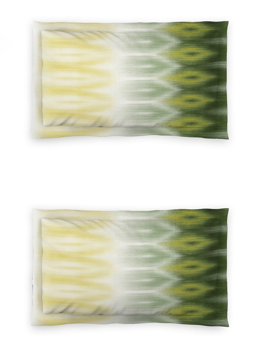 DDecor Green & White Ethnic Motifs 140 TC Cotton Queen Bedsheet with 2 Pillow Covers | Grocsy