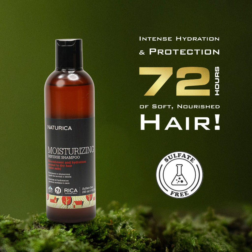 Naturica Moisturizing Defense Shampoo for Dry Hair, Hydrate with Keratin & Black Mulberry Extracts | Grocsy