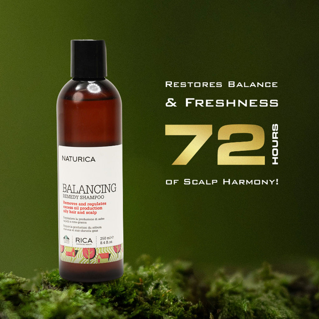Naturica Balancing Remedy Shampoo for Sensitive Scalp, Regulate Oil with Sage & Nettle Extract | Grocsy
