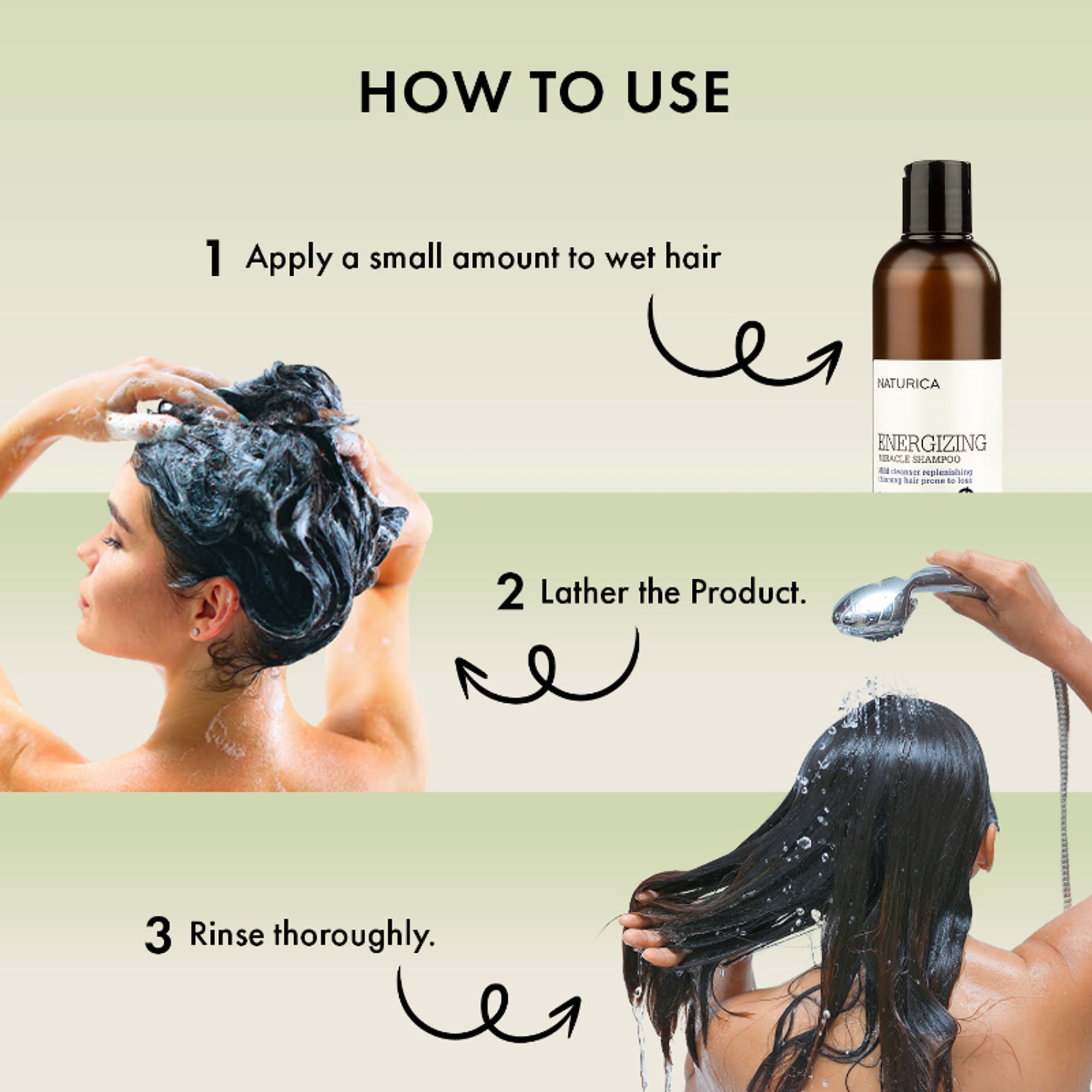 Naturica Energizing Miracle Shampoo for Thin Hair, Strengthen with Rosemary Oil & Ginseng Extract | Grocsy
