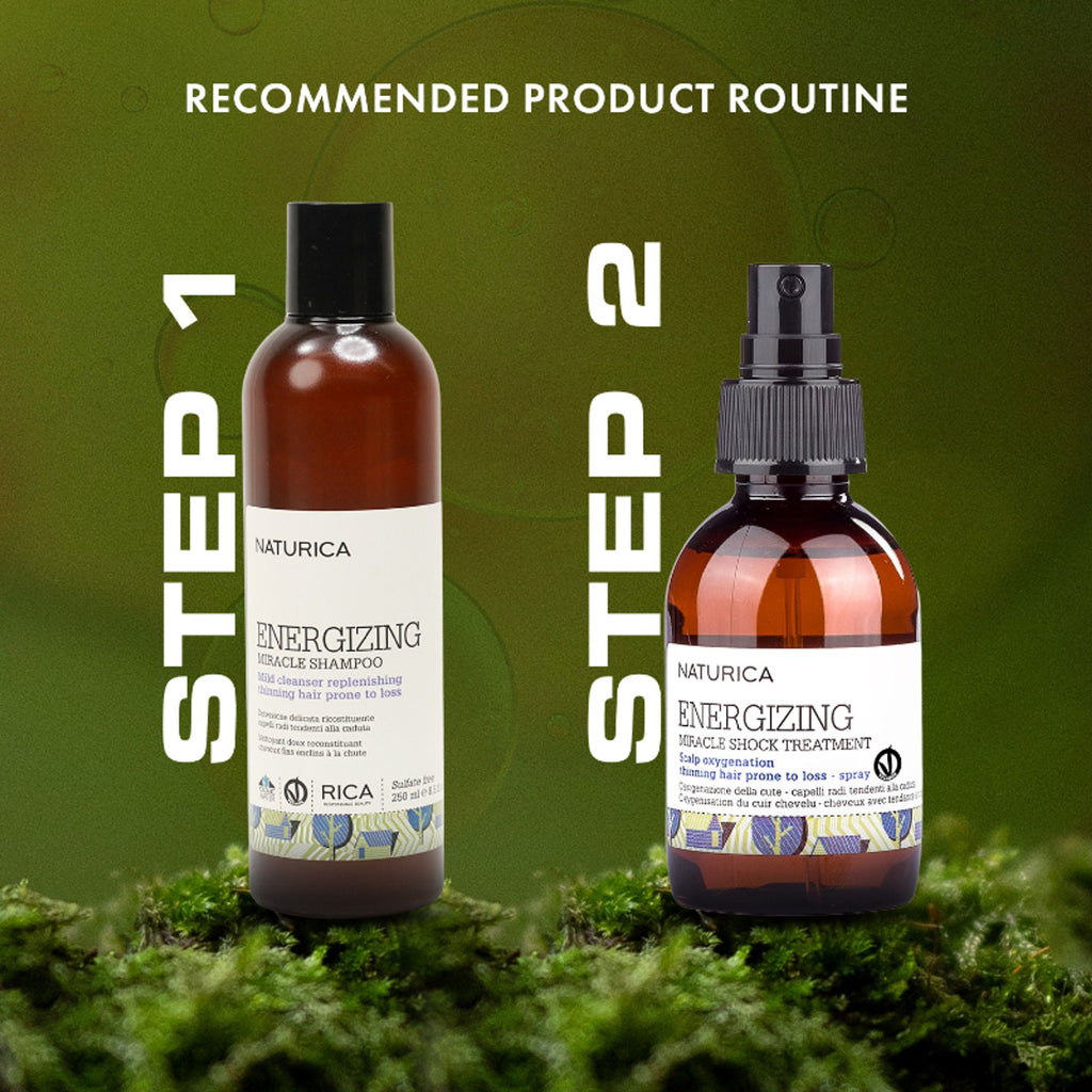 Naturica Energizing Miracle Shampoo for Thin Hair, Strengthen with Rosemary Oil & Ginseng Extract | Grocsy
