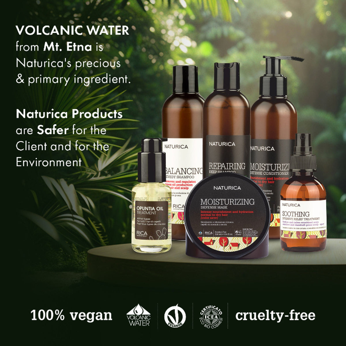 Naturica Detoxifying Comfort Anti-Pollution Shampoo for All Hair Type, Revitalize with Mint & Caper | Grocsy