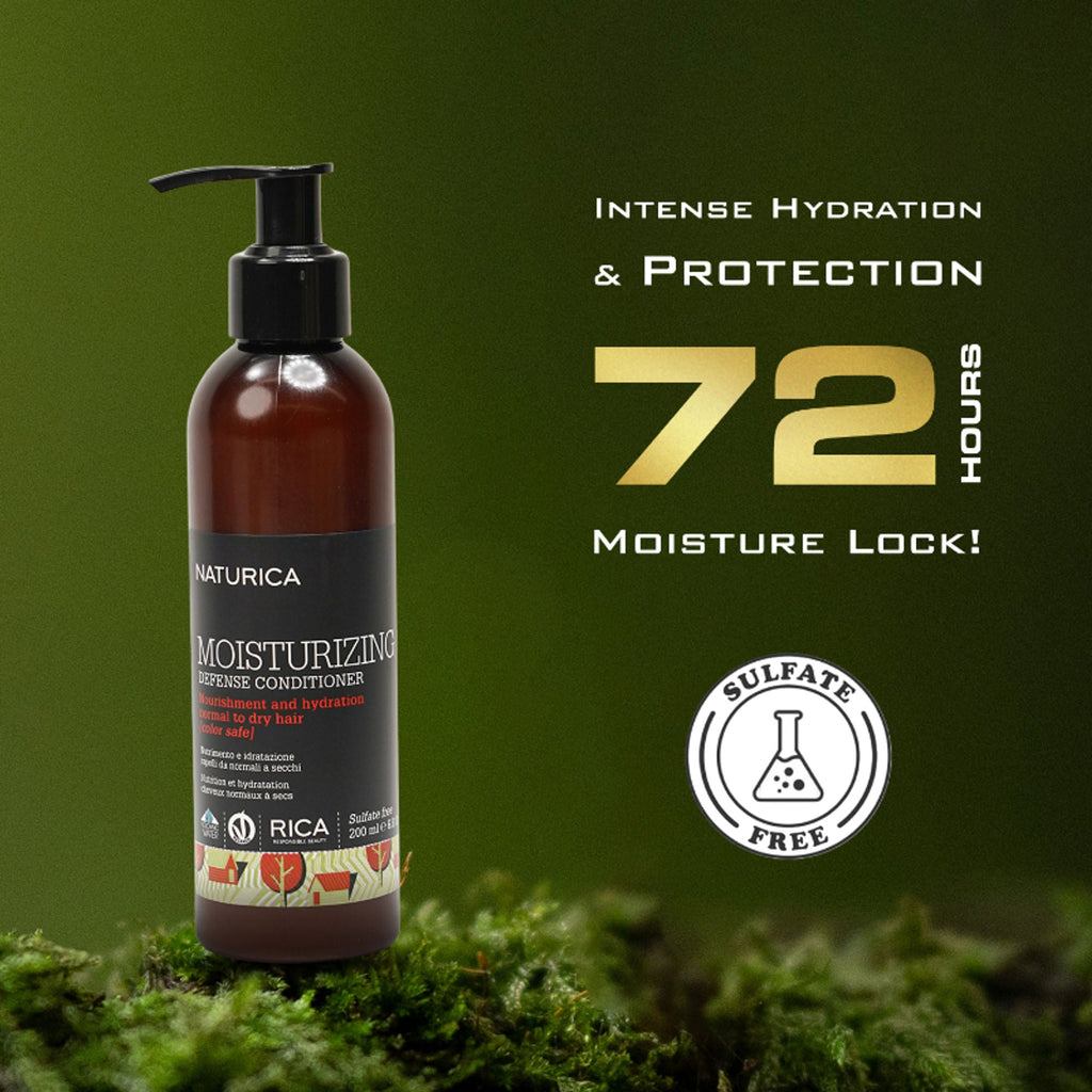 Naturica Moisturizing Defense Conditioner for Dry and Frizz Hair, Nourish with Grape oil & Keratin | Grocsy