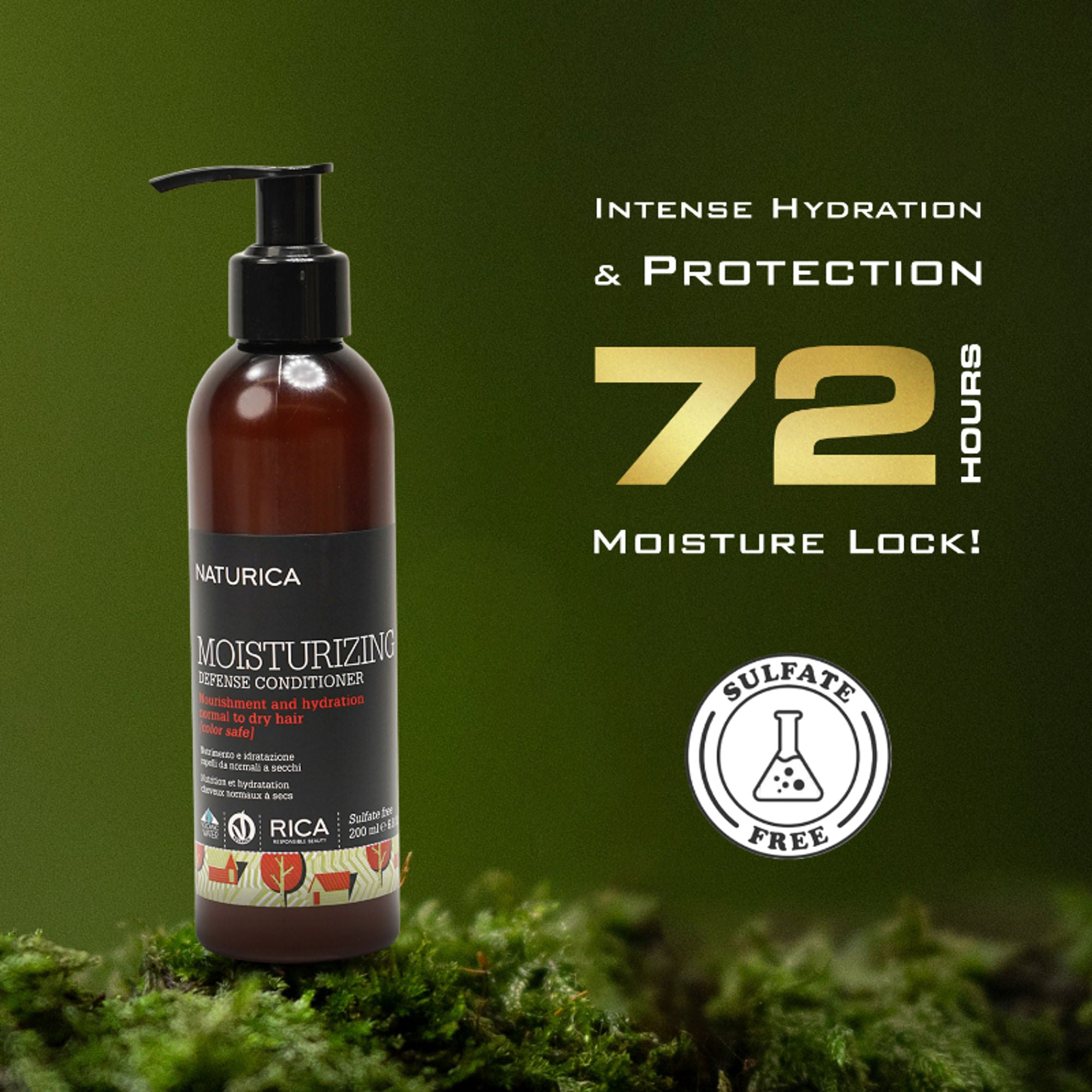 Naturica Moisturizing Defense Conditioner for Dry and Frizz Hair, Nourish with Grape oil & Keratin | Grocsy