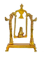 AONA Brass Bal Gopal Ladoo Gopal Jhula Swing | Grocsy