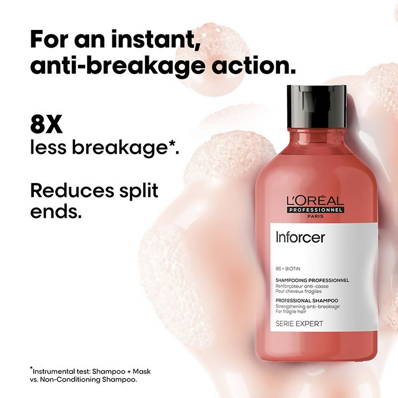 L'Oreal Professionnel Inforcer Shampoo For Reduced Hair Breakage With Biotin & Vitamin B6 | Grocsy