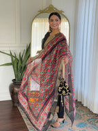 The52 Women's Viscose Embroidery work Straight Kurta with Pant and Dupatta Set | Grocsy
