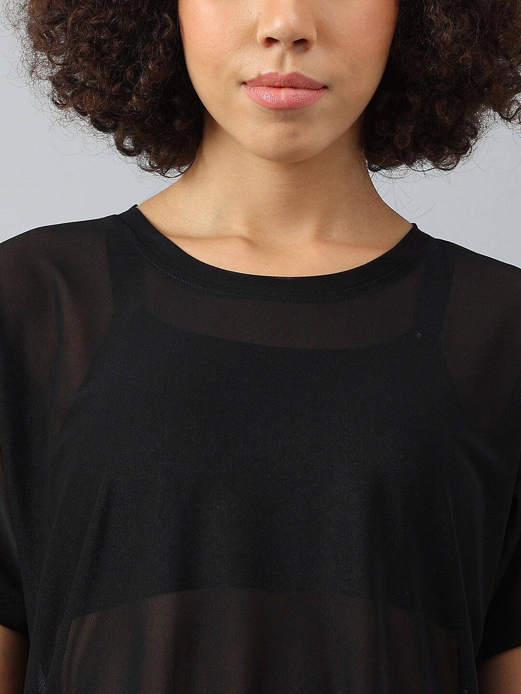 MKH Women Drop-Shoulder Sleeves Dri-FIT Sports T-shirt | Grocsy