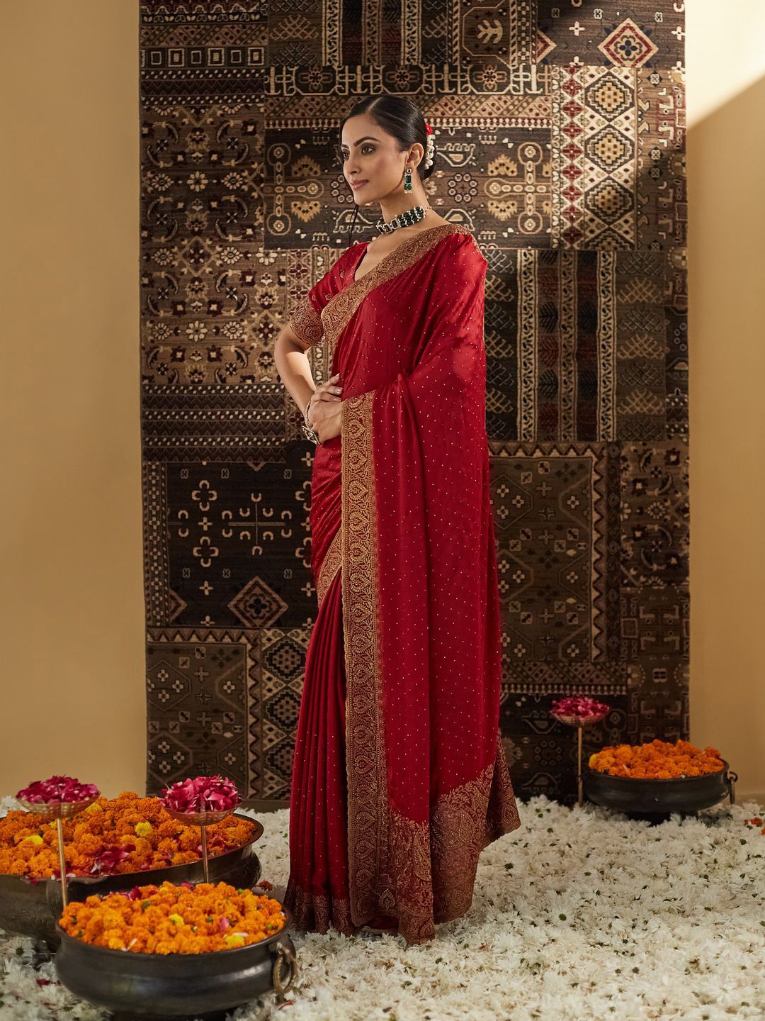 kasee Embellished Zari Pure Silk Saree | Grocsy
