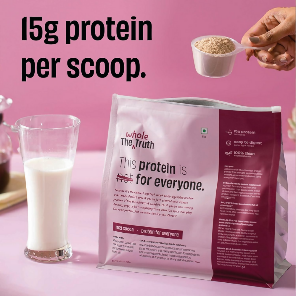 The Whole Truth 15g Protein/Scoop - Ragi Cocoa | Grocsy