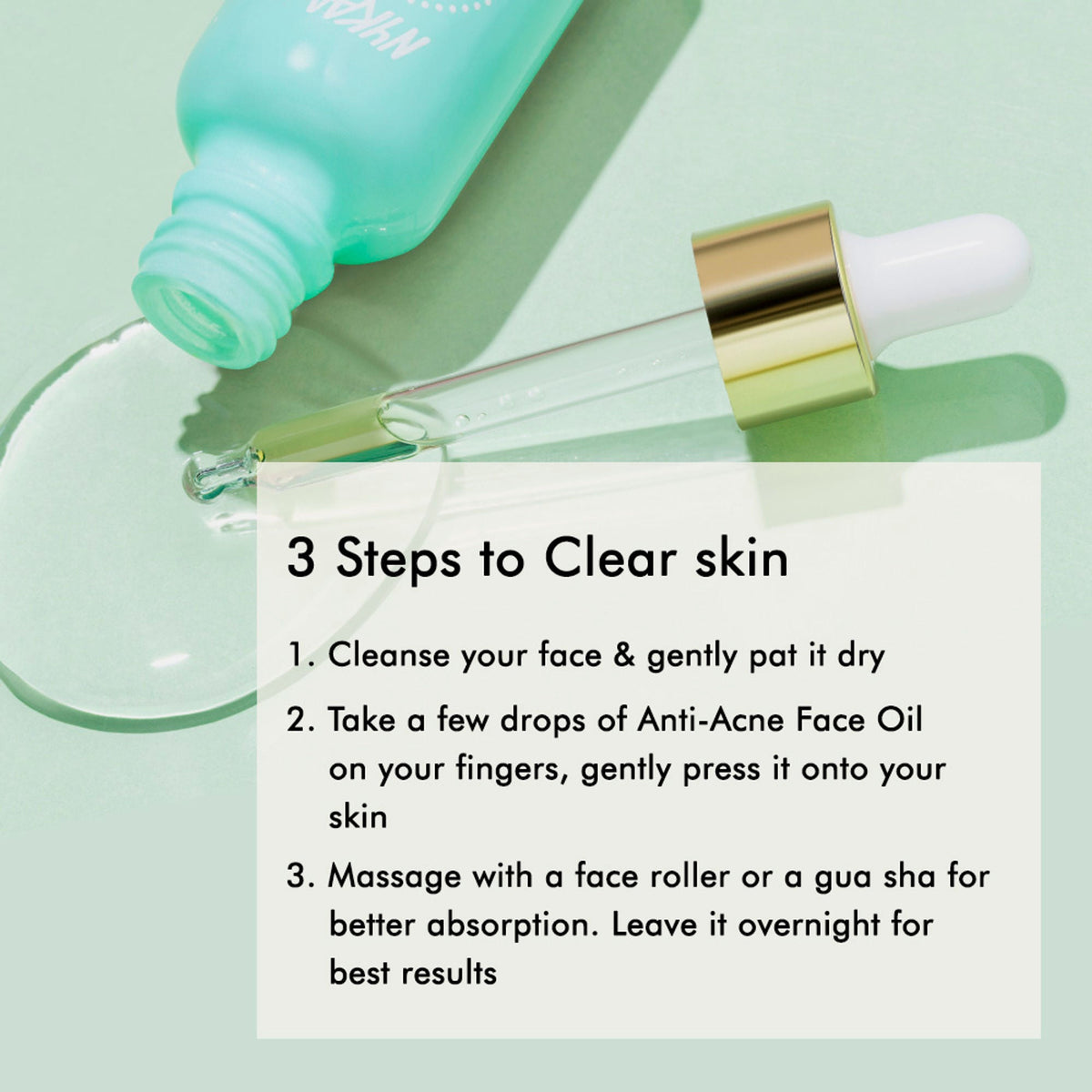 Nykaa Naturals Anti-Acne Face Oil Serum with Tea Tree Oil for oil control and acne prone skin | Grocsy