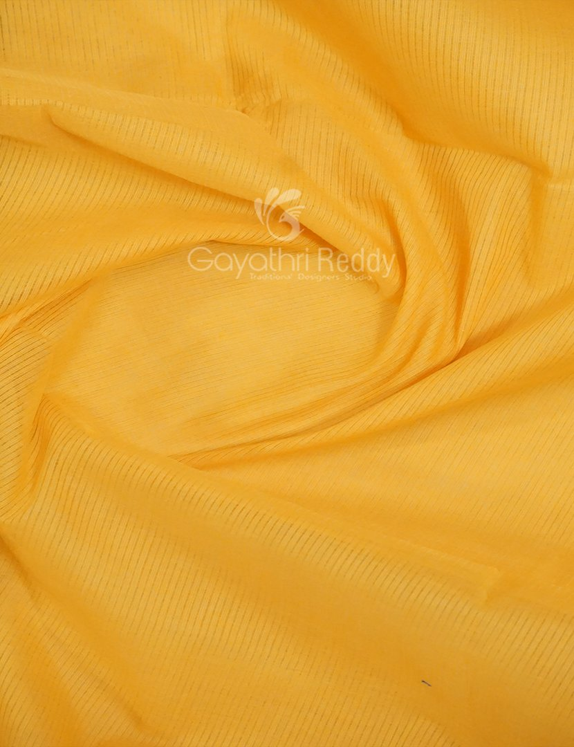 Dual Shades of Yellow Pure Mangalgiri Cotton By Gayathri Reddy Designer Studio | Grocsy