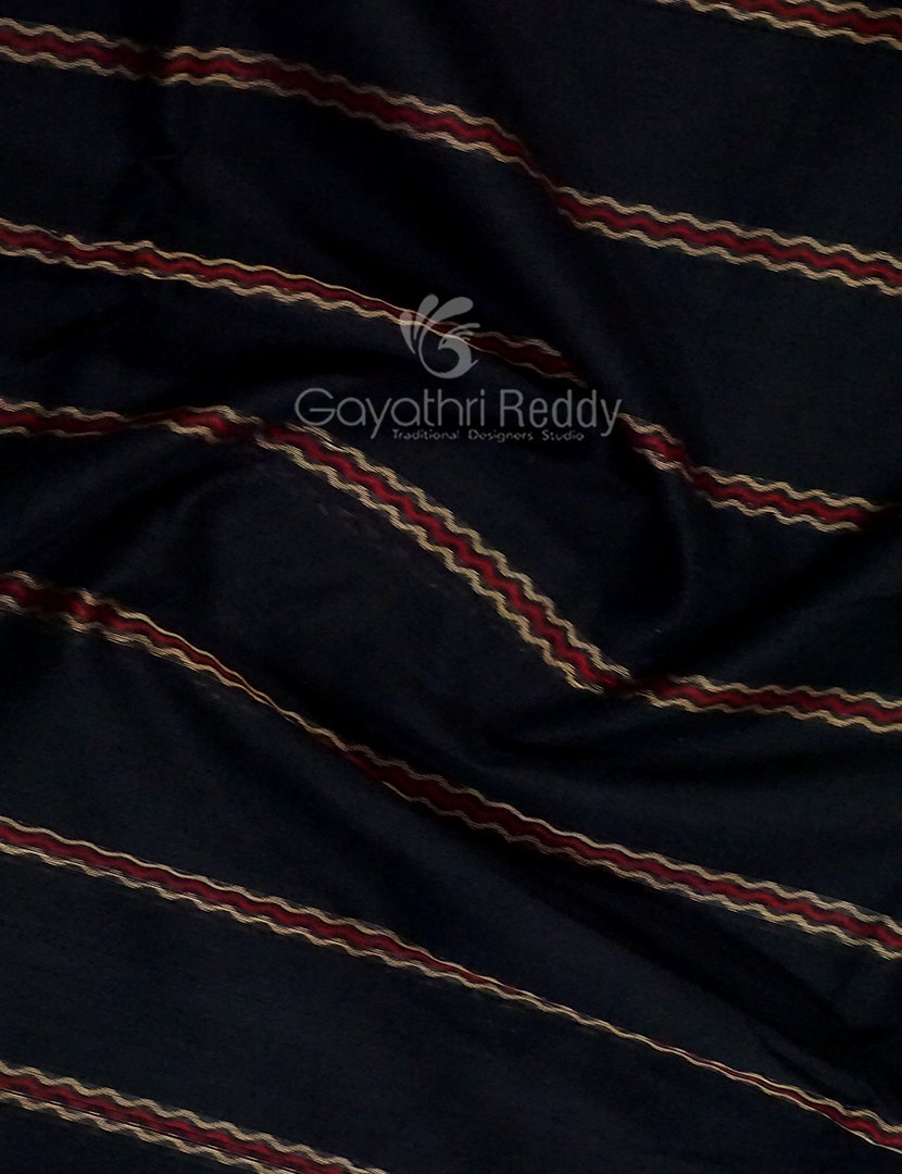 Kalanetha Black Coloured Pure Narayanpet Cotton Saree By Gayathri Reddy Designer Studio | Grocsy
