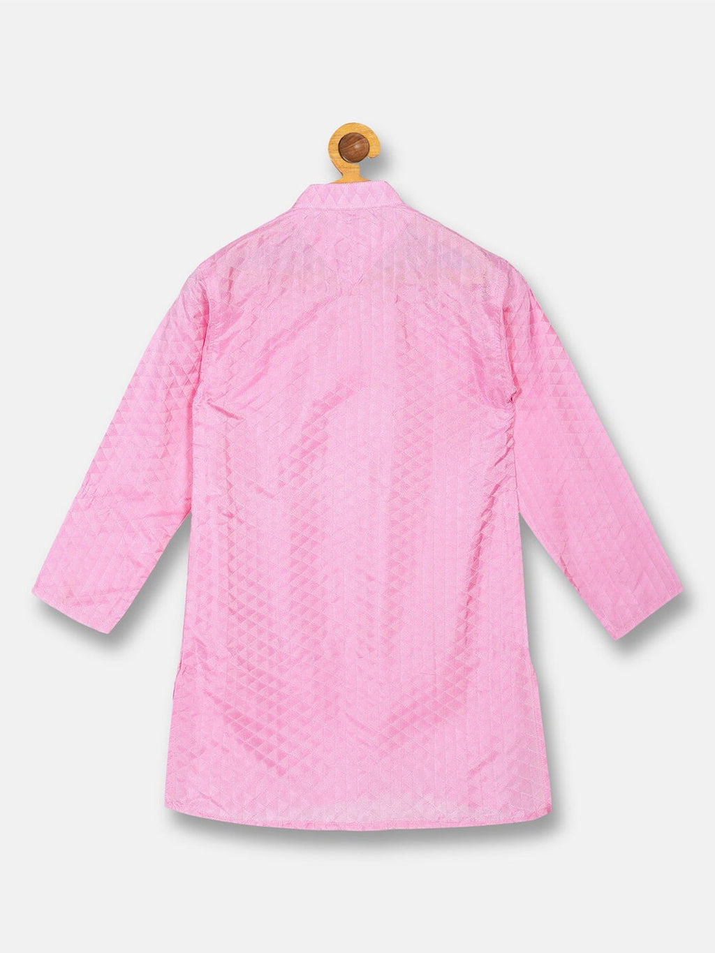 Sethukrishna Boys Pink Kurta with Pyjamas set | Grocsy